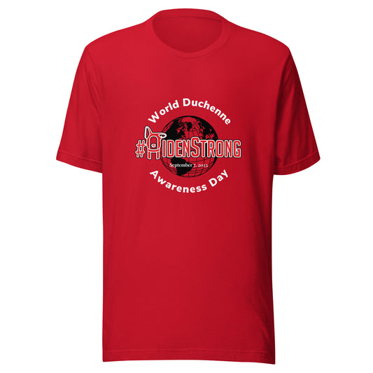 #Aidenstrong World Duchenne Awareness Day 2023 Unisex t-shirt